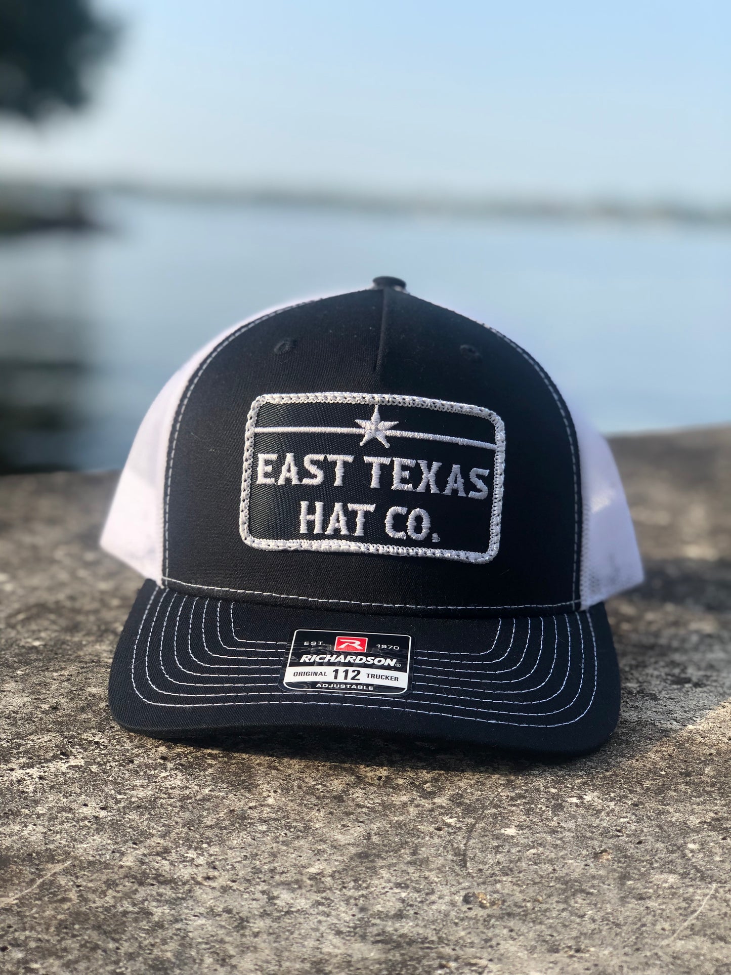 Black / White Richardson 112 with Patch