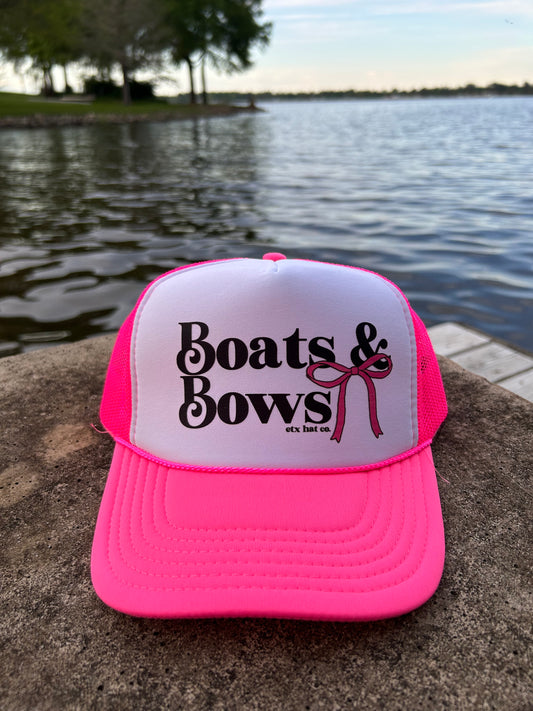 Boats & Bows - Neon Pink