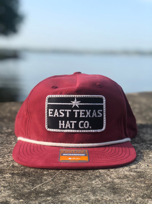 Red Grandpa Cap with vintage Patch